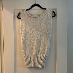 DISSH Cream Sleeveless Sweater